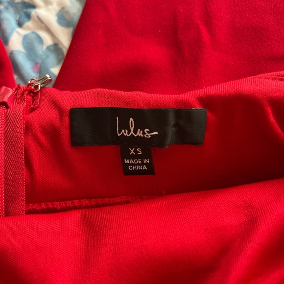 Lulus’s Red Ruffled Jumpsuit, like new! - Picture 8 of 9